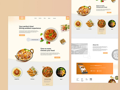 Modern Restaurant Webdesign