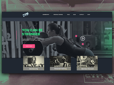 Gym Modern Design Header