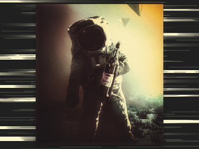 Cosmonaut Party cosmonaut graphic graphicdesign photomanipulation photoshop poster ufo