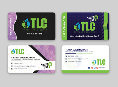 TLC business card design illustration