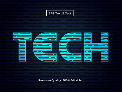 Tech Text Effect