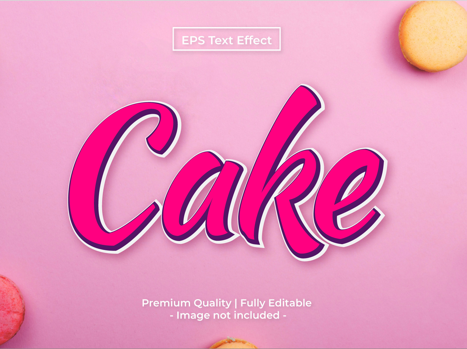 Cake Text Effect by Nahidul Islam on Dribbble