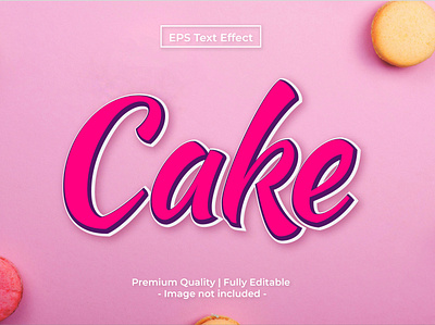 Cake Text Effect design text effect typography