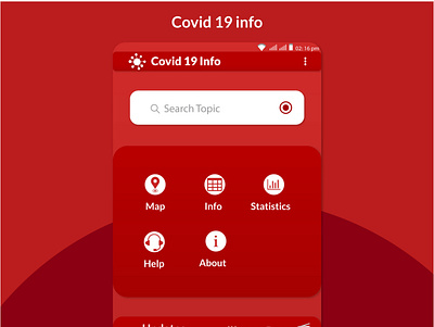 Covid 19 Info App Mockup 3 app design ui vector