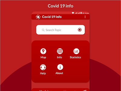 Covid 19 Info App Mockup 3