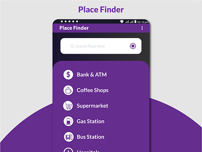 Place Finder App Design Concept