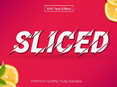 Sliced Text Effect