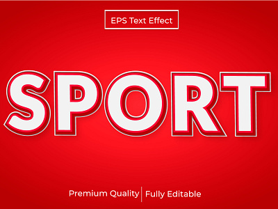 Sport Text Effect design text effect typography vector