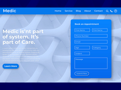 Medical Website Landing Page