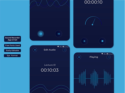 Sound Recorder App Ui