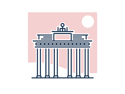 Brandenburg Gate, UI Illustration