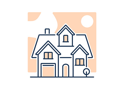 Minimal house, UI Illustration