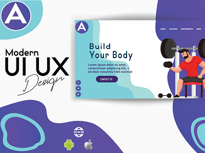 UI/UX Design For Gym Build your body.