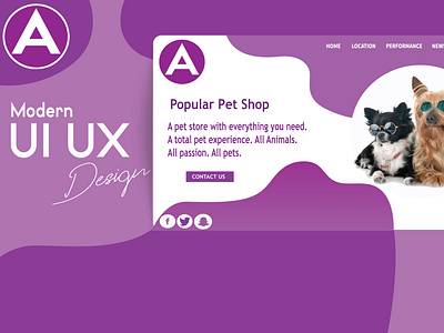 UI/UX Design For a Pet shop