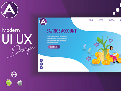 UI/UX Design For Saving Account