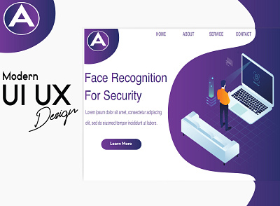 UI/UX Design For face recogination for seccurity animation branding design illustration illustrator minimal typography ui ux vector web