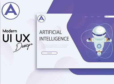 UI/UX Design For Artificial Intelligence animation branding design illustration illustrator logo typography ui ux vector web