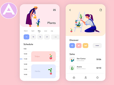 UI/UX Design For Plants