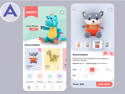 UI/UX Design For BOOCO A Toy App