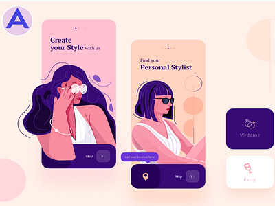 UI/UX Design For Onboarding Illustration