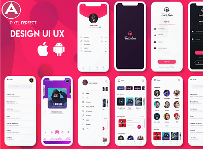 UI/UX Design For Mobile Apps animation branding design illustration illustrator logo typography ui ux vector web