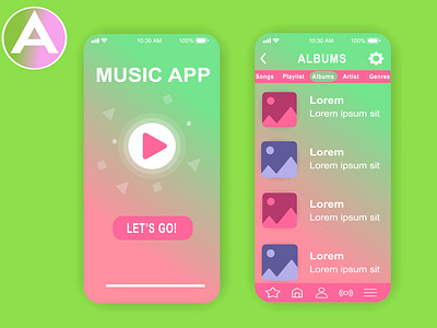 UI/UX Design For Music App