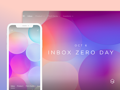 Superhuman — Inbox Zero Day 2020 abstract ads design holiday inbox zero photography superhuman twitter
