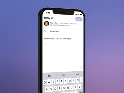 Superhuman — Remind Me design email ios iphone mobile reminders superhuman ui ux