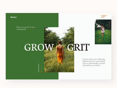 Grow Grit design ui uidesign uiux ux uxdesign web