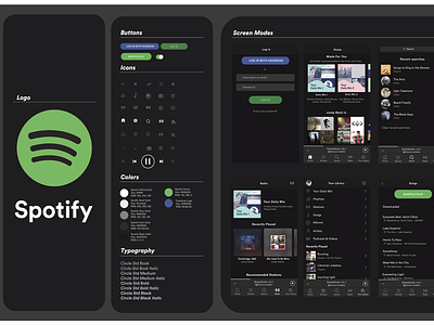 Daily UI #004 - Spotify UI Kit