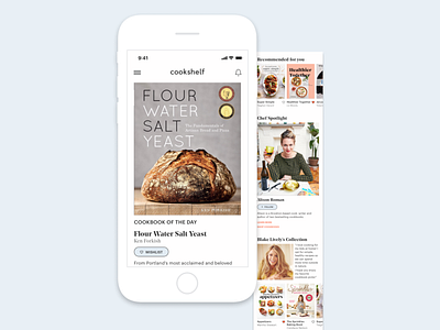 Cookbook Marketplace Mobile App - Homepage Exploration