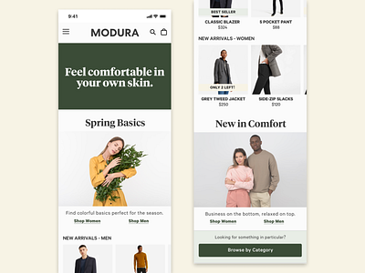 Fashion E-Commerce Mobile Design