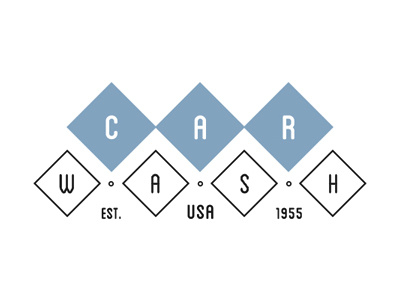 50's Car Wash 50s albert oriol car wash logo minimalist old retro tropicalbert vintage