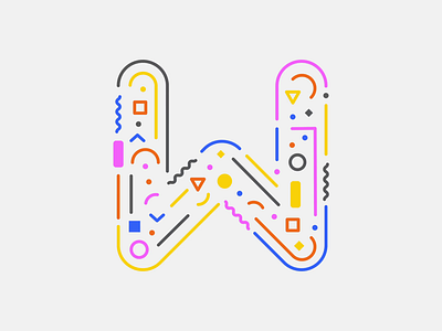 36 Days of Type — W 2d animation 36days 36daysoftype 36daysoftype w 3d animation adobe after effects animated animation animation 2d colors gif graphic design illustration loop minimalist motion motion design motion graphics typography