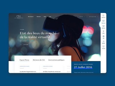 CSA french council redesign art direction ui uiux