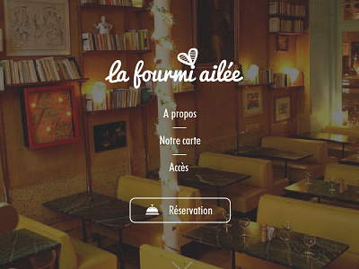 La fourmi ailée - French restaurant graphic design restaurant ui