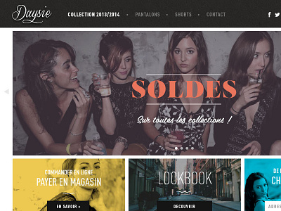 Daysie eshop - first test ui ux webdesign