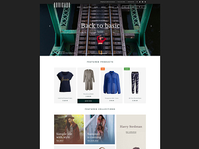 Homepage Shopify Theme Obrigado homepage landing shopify theme