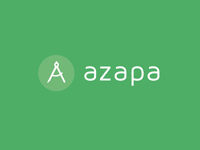 Azapa logotype V1 green logo logotype visual identity wip