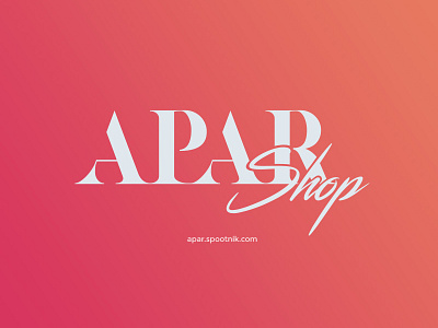 APAR shop by Spootnik logo logotype shop visual identity wip