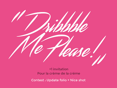 Dribbble Invitation - Contest contest dribbble invitation