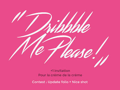 Dribbble Invitation - Contest