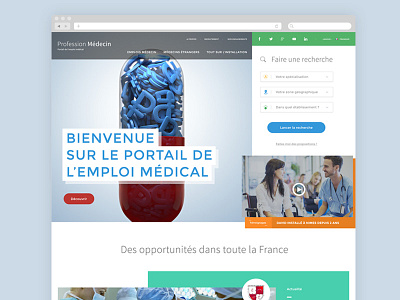 Medical portal homepage