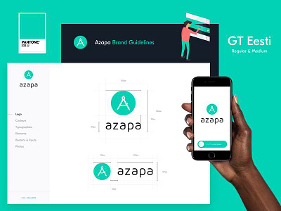 Introducing Brand new guidelines for Azapa azapa brand branding design guideline typo