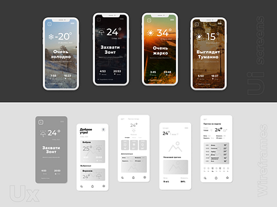 Weater app design mobile app ux weather app