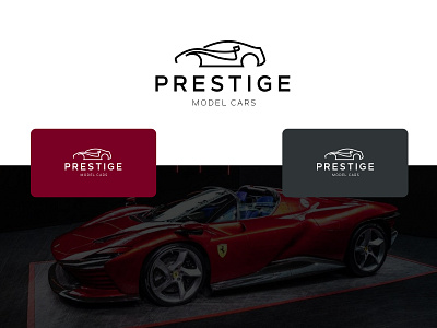 Prestige model cars logo branding logo