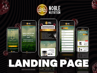 Mobile Landing Page mobile ui website