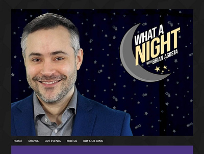 What a Night WordPress site branding design logo wordpress