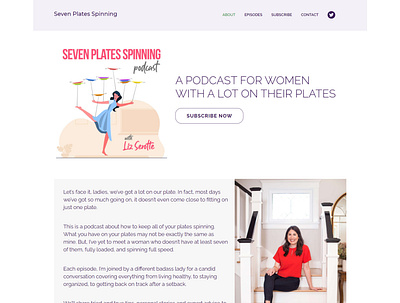 Seven Plates Spinning Wordpress site branding design podcast wordpress