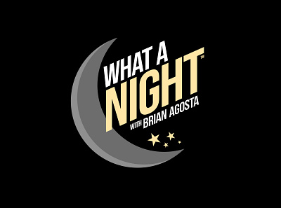 What a Night logo branding design logo